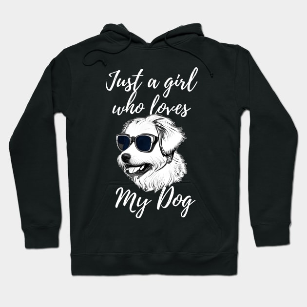 Just a guy who loves my dog Hoodie by Aspectartworks